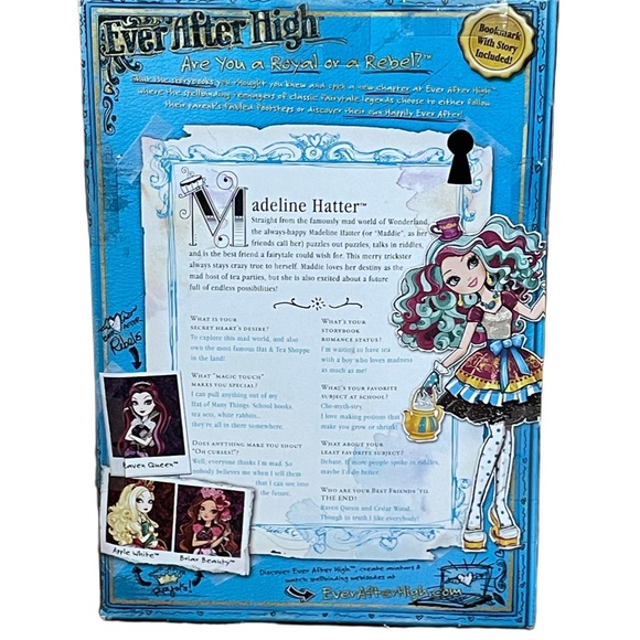 Ever After High Madeline Hatter Doll 2013 Mattel Retired NIB NRFB First Wave - Picture 4 of 6